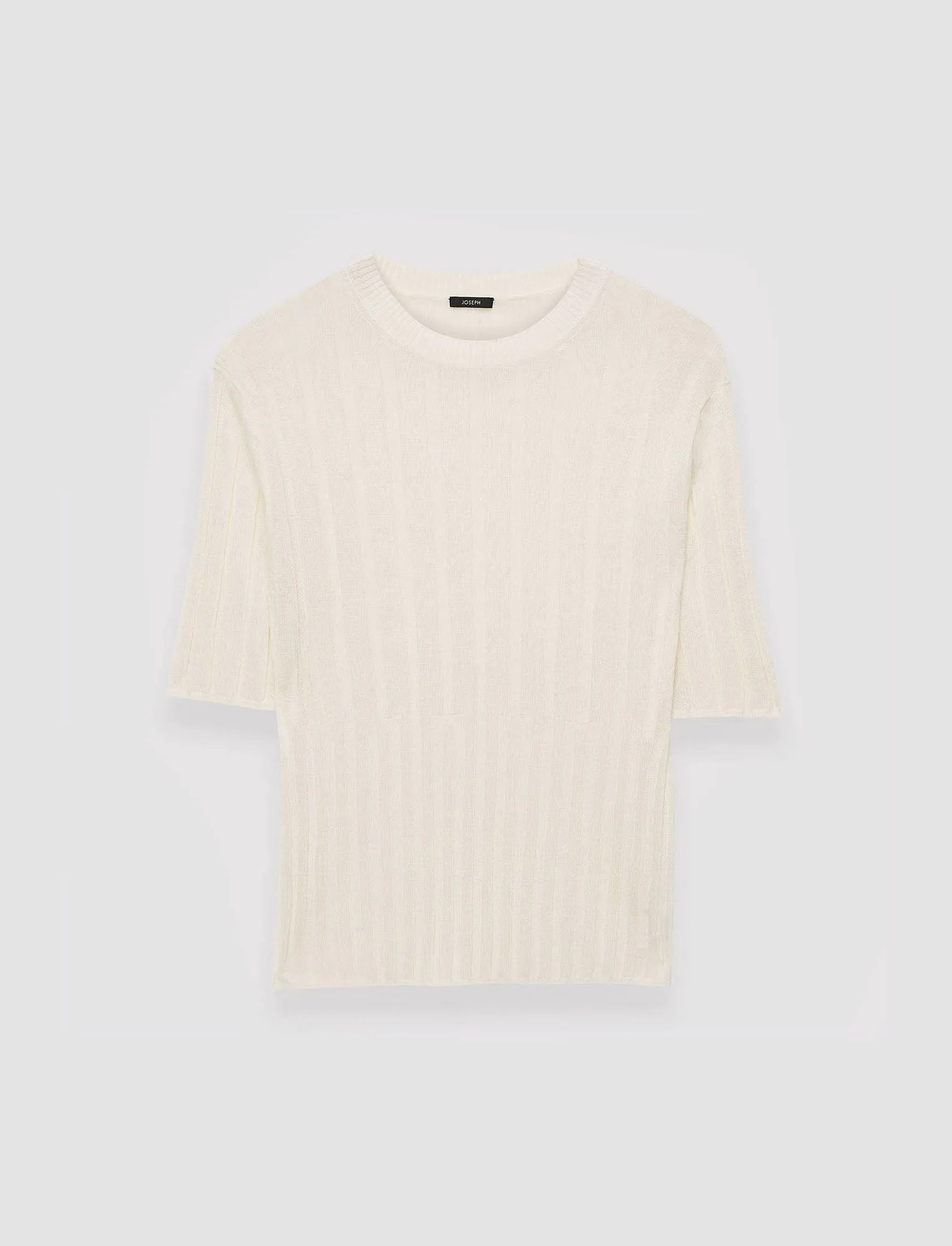 Crisp Rayon Knitted T-Shirt Layered Knit