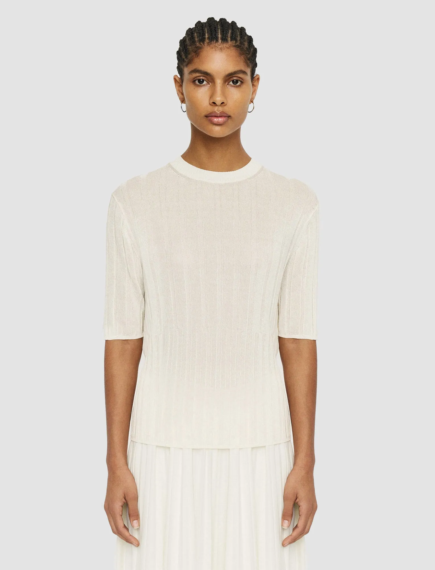 Crisp Rayon Knitted T-Shirt MultiDirectional Stretch