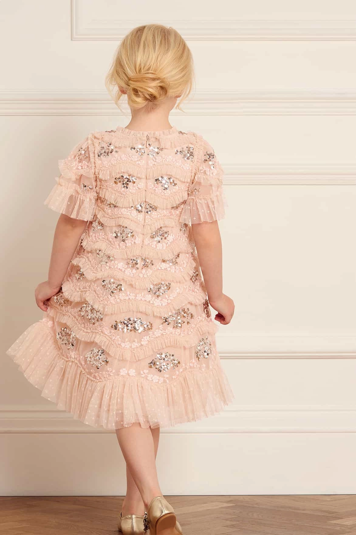 Daisy Wave Kids Dress Cozy Fit Non Closure Collar