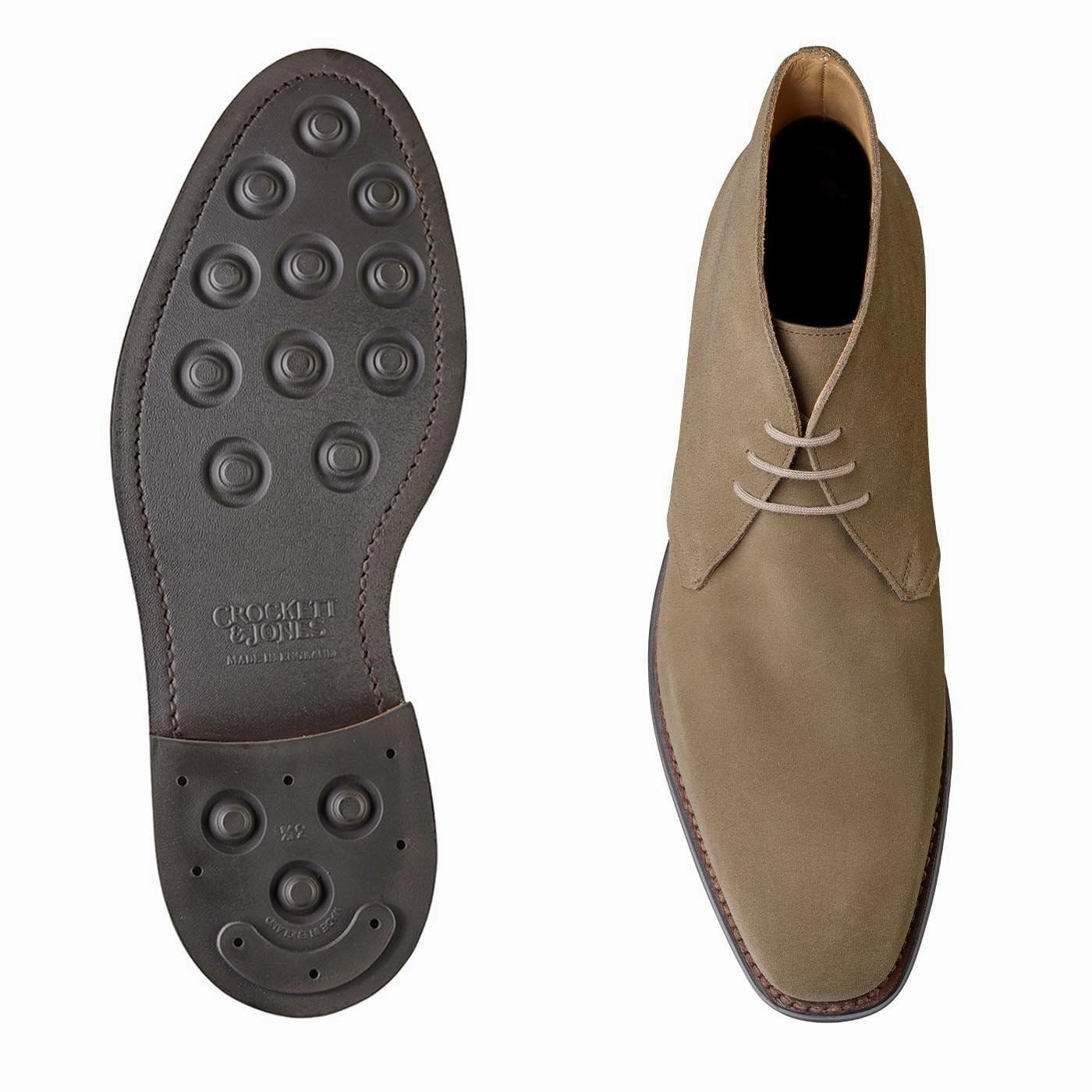 Grafton 2 Taupe Suede Classic Silhouette Design