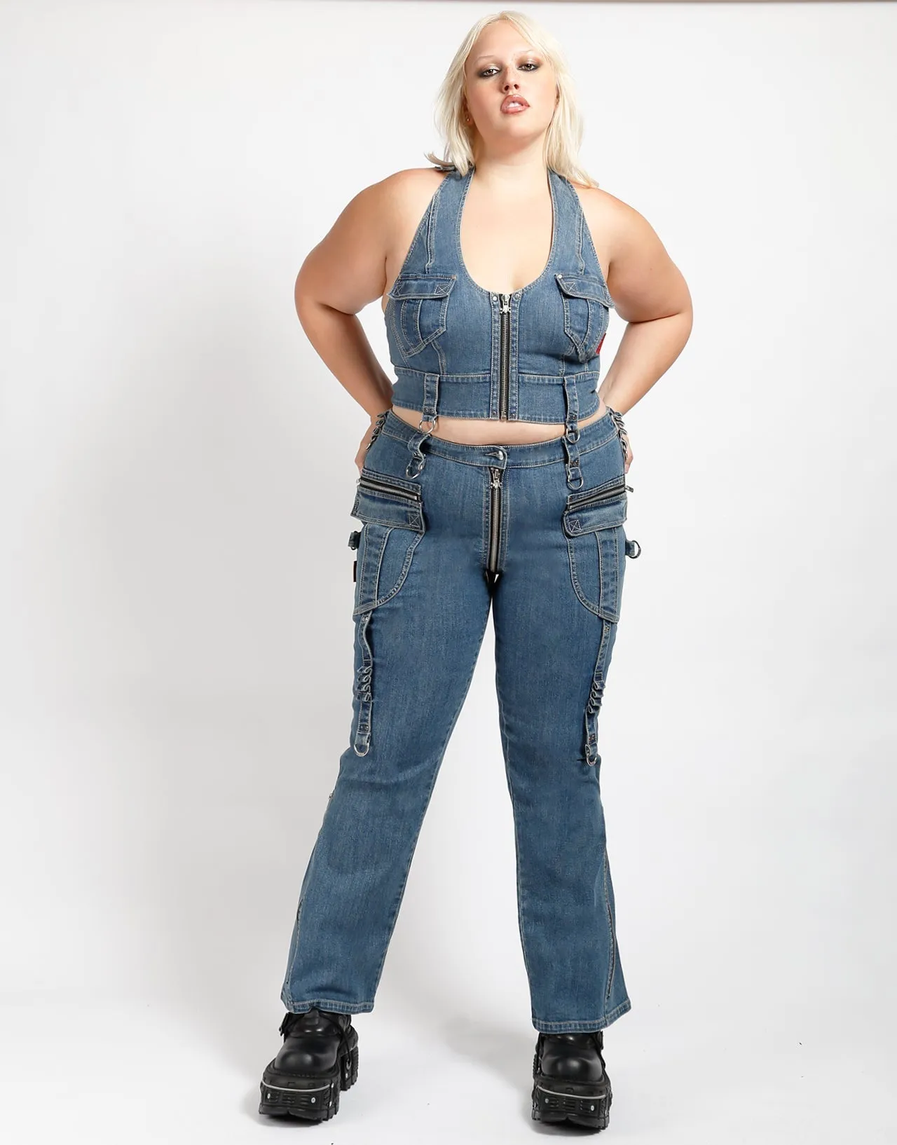 CURVE POWER DENIM BLUE All Day Comfort Fit pilling resistant