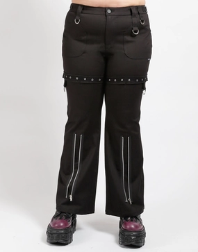 LowProfileTopstitching CURVE SUPER EYELET PANT BLACK