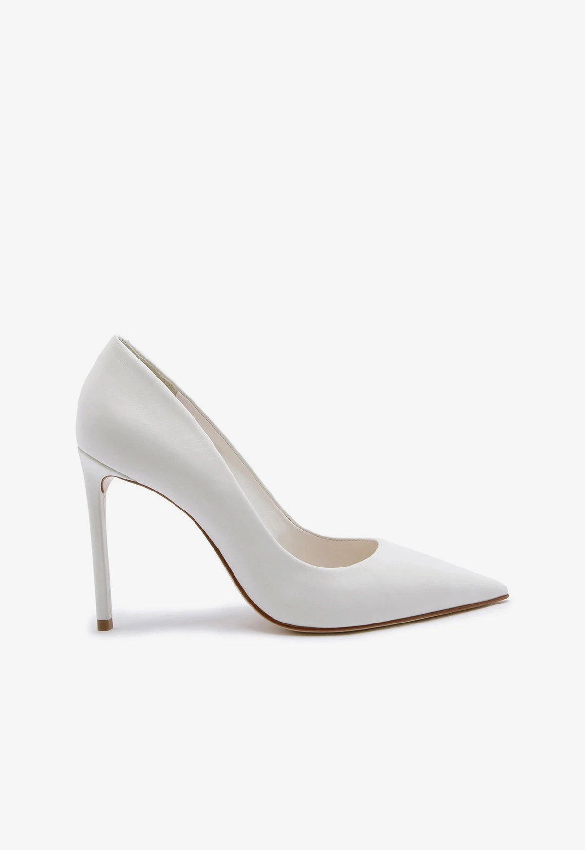 Lou High Stiletto White Pump Love Glow