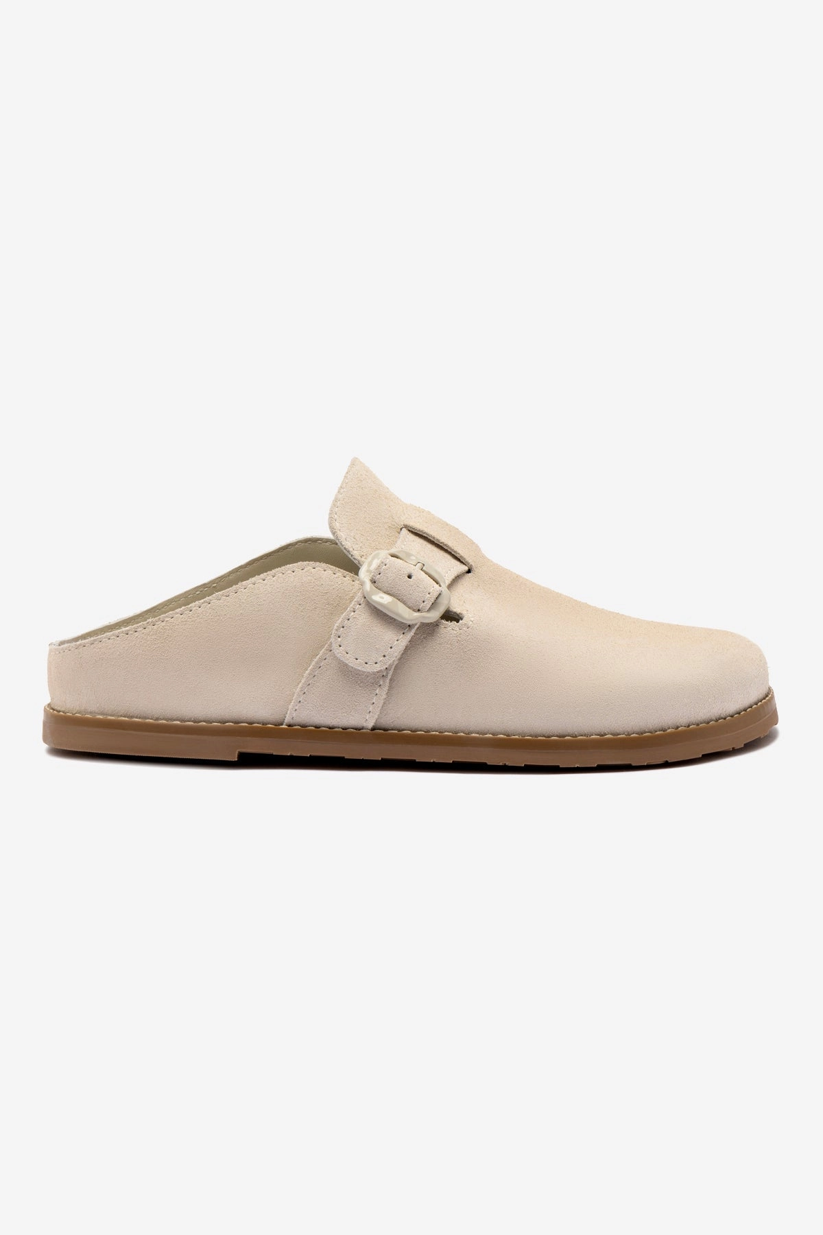 Milan Clog In Mushroom Grey Suede Work Life Royal Mood