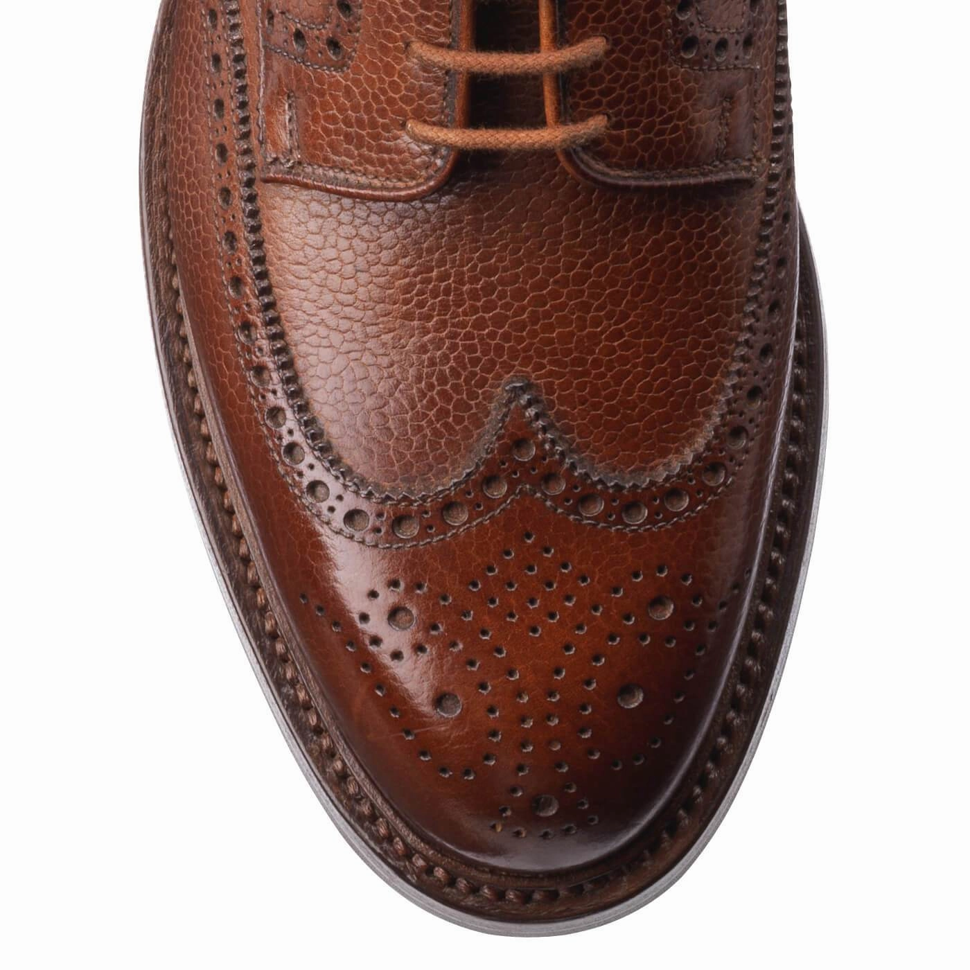 Reinforced toe Pembroke Tan Scotch Grain (G Fitting)