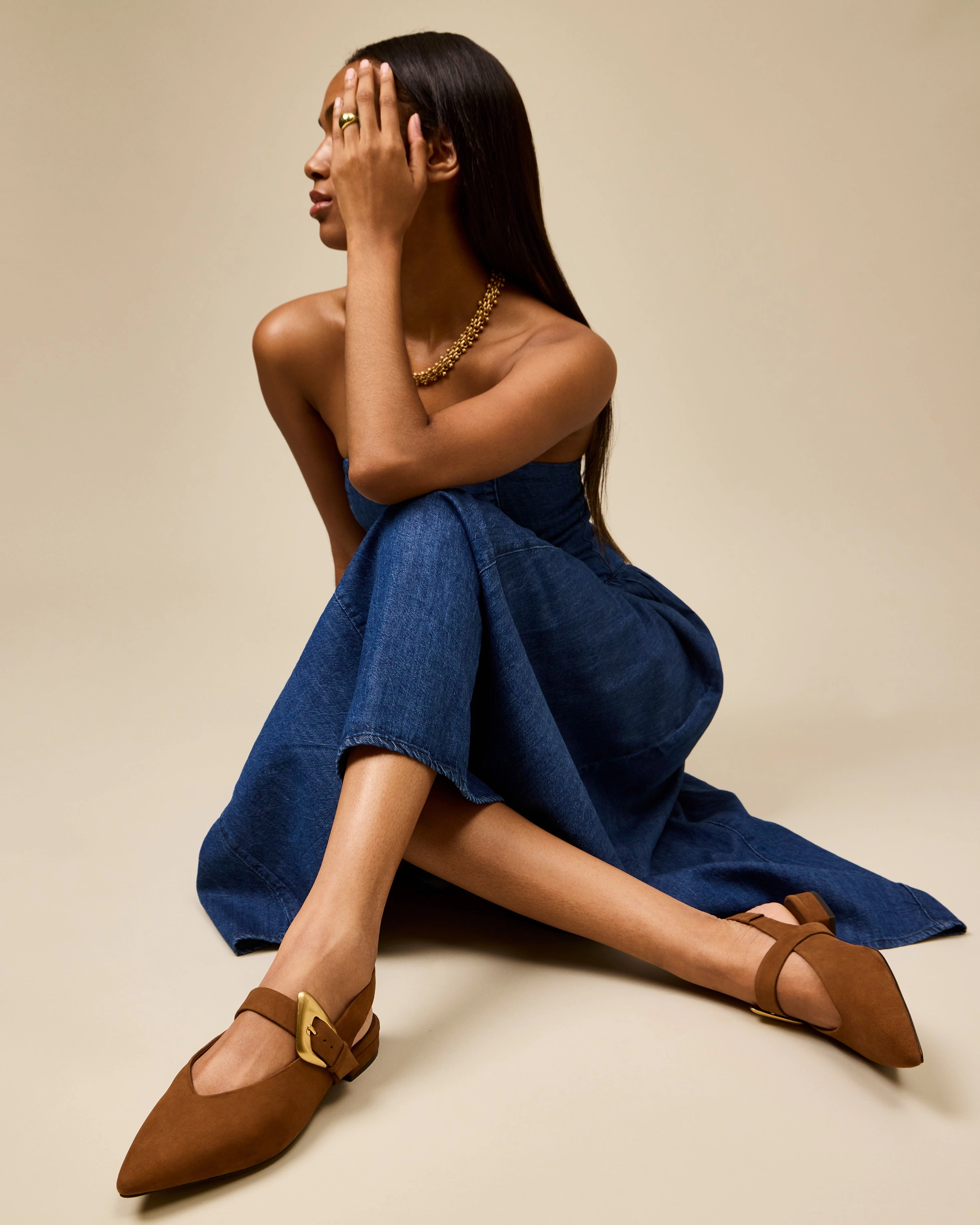 Amoret Buckle Slingback Mule Joint Care