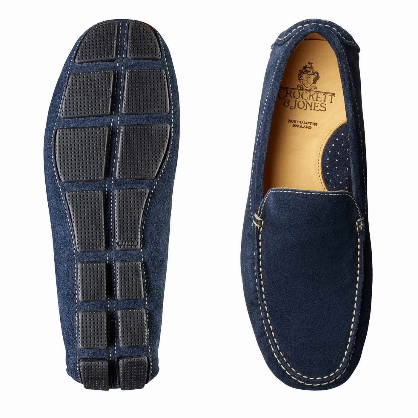 Anatomical Contour Design Como Navy Suede