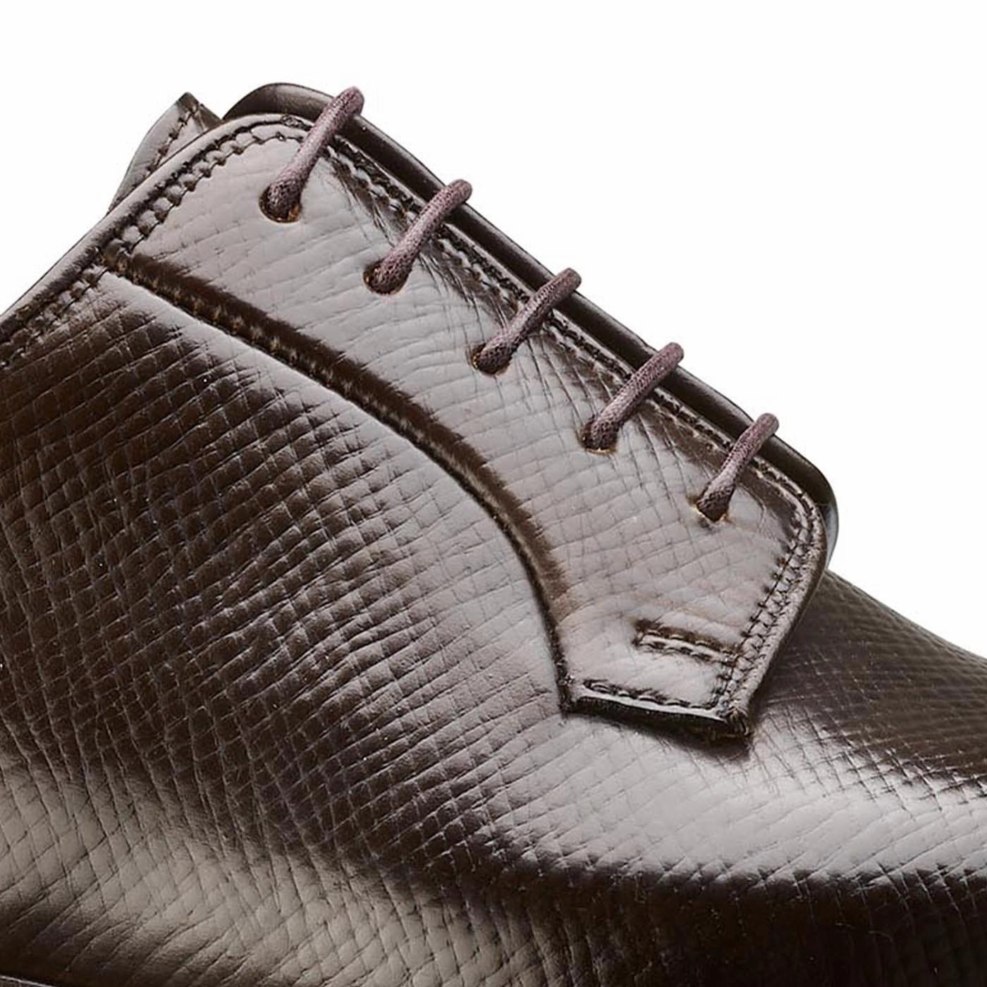 Lanark 5 Dark Brown Hatch Grain Cordovan New York