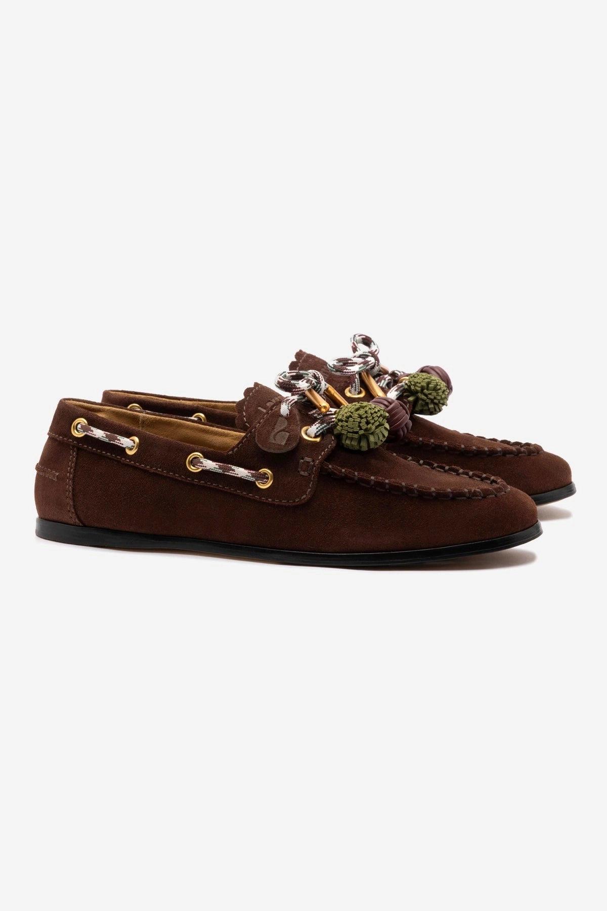 Cyprus Boat Shoe In Brown Suede Trend Glow Anti Odor Gym Workout