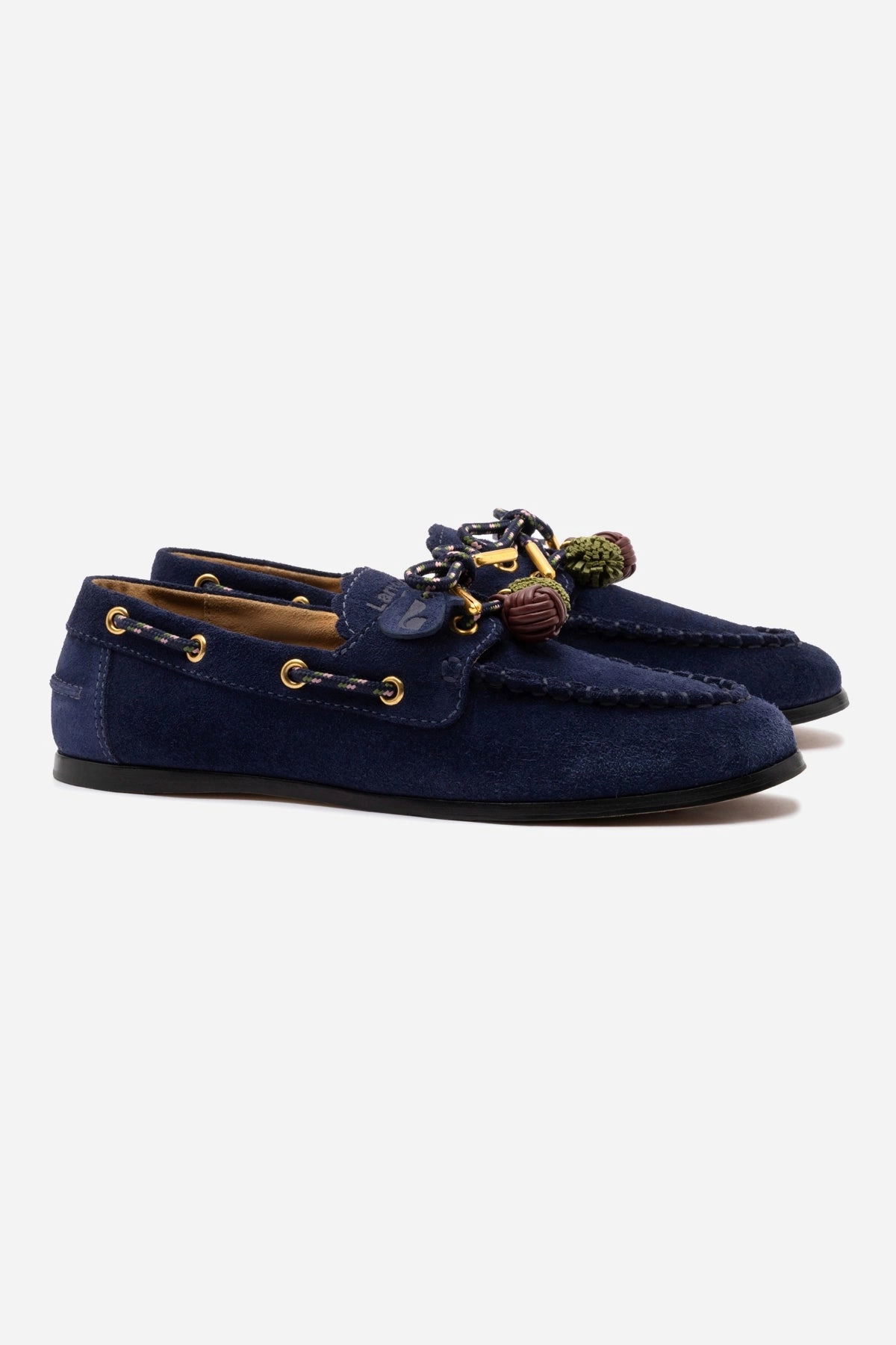 Cyprus Boat Shoe In Navy Suede Everyday Torsional Stability System