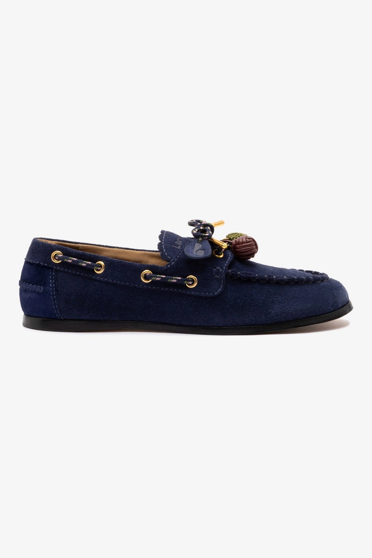 Virtual Step Street Edge Cyprus Boat Shoe In Navy Suede