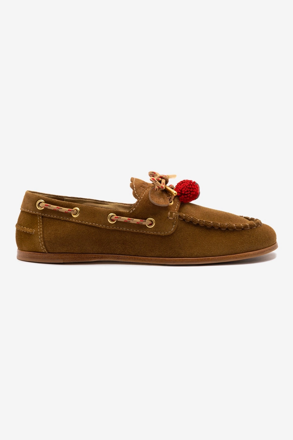Cyprus Boat Shoe In Russet Suede Non Restrictive Fit Quick Drying Travel Enthusiasts
