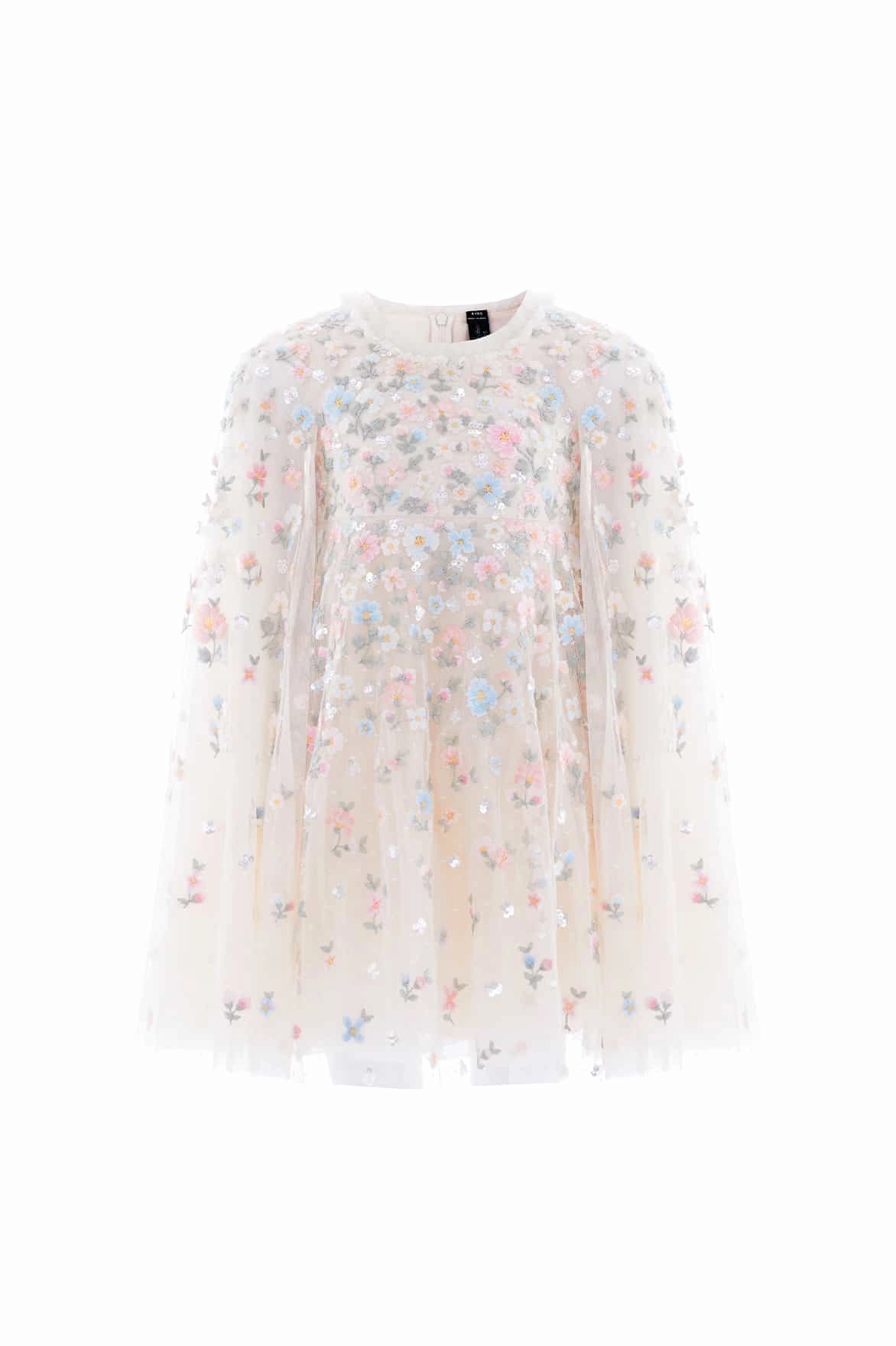 Dahlia Ditsy Cape Kids Dress TaglessLabel