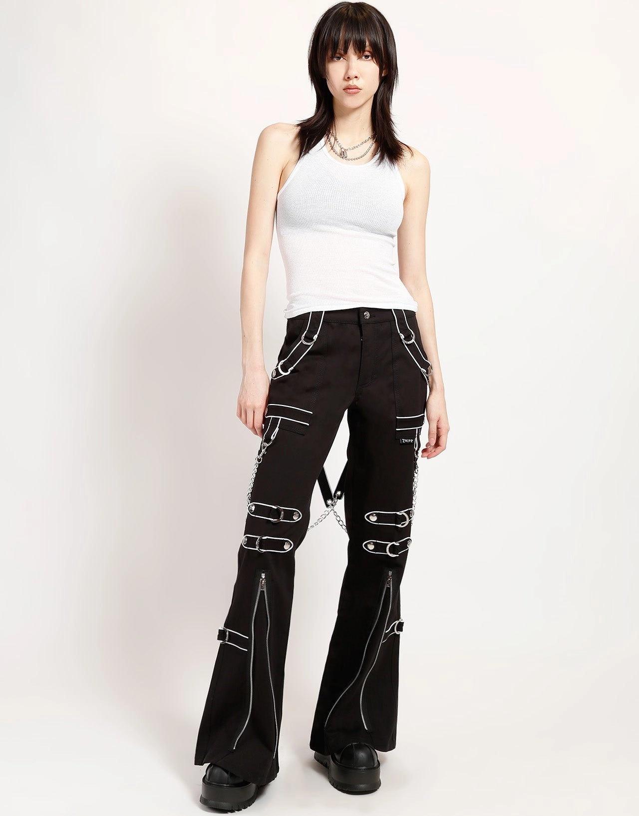 Comfortable Wear BAND DARK STREET PANT WHITE