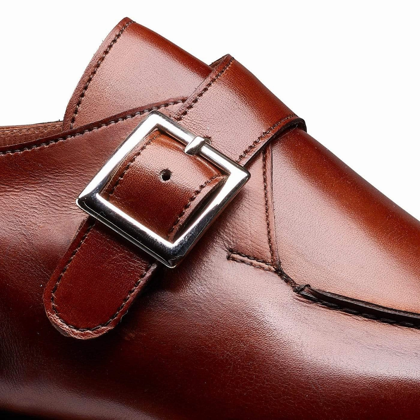 Lawrence 2 Chestnut Antique Calf Feather Light Travel Enthusiasts