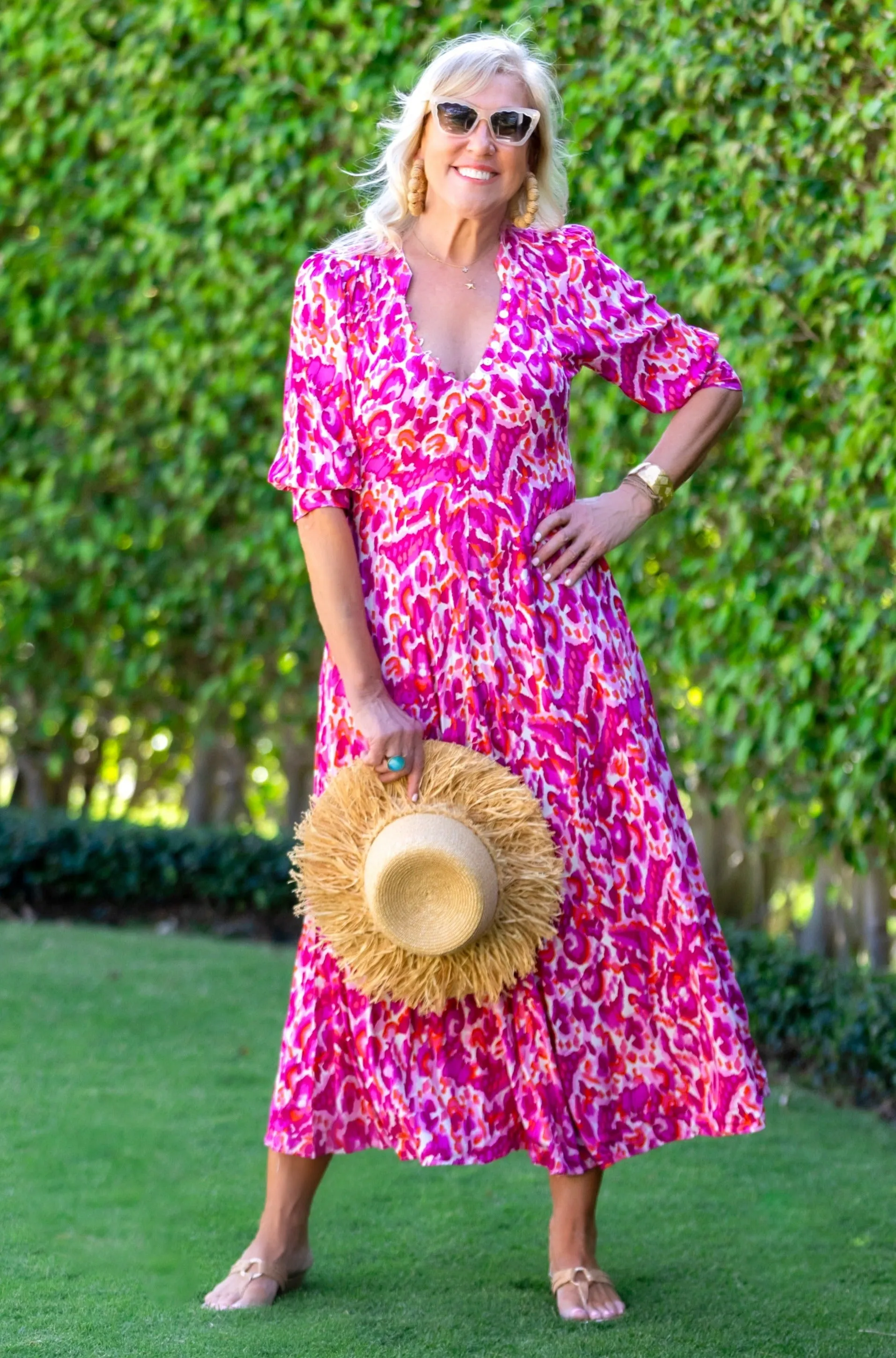 Feminine Vibe Daphne Dress / Magenta