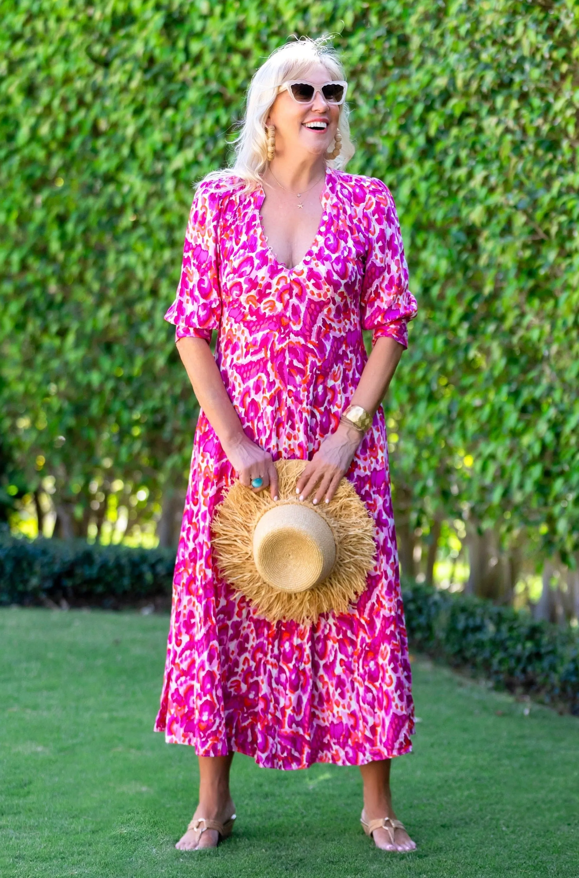 Layering Piece Luxe Comfort Daphne Dress / Magenta