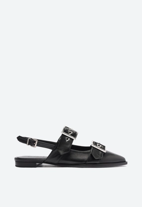 Core Support Darla Sling Leather Flat