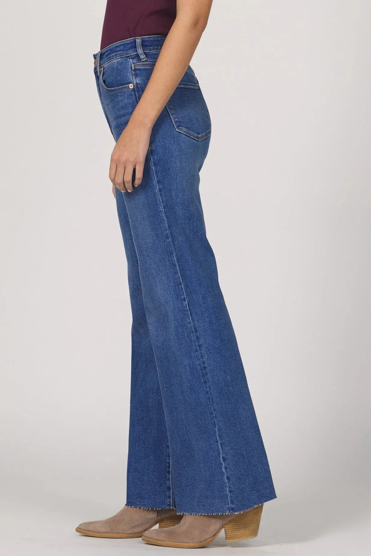 Dear John Fiona Wide Leg Jean in Midtown Spring Mood Brunch Outfit Formal Outfit Base