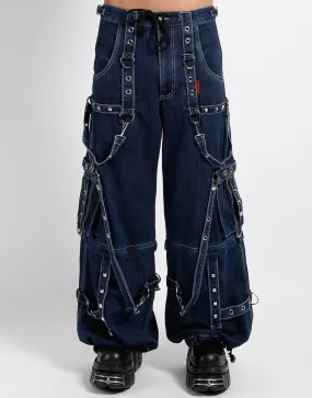 Fitted Style DENIM STRAP PANT