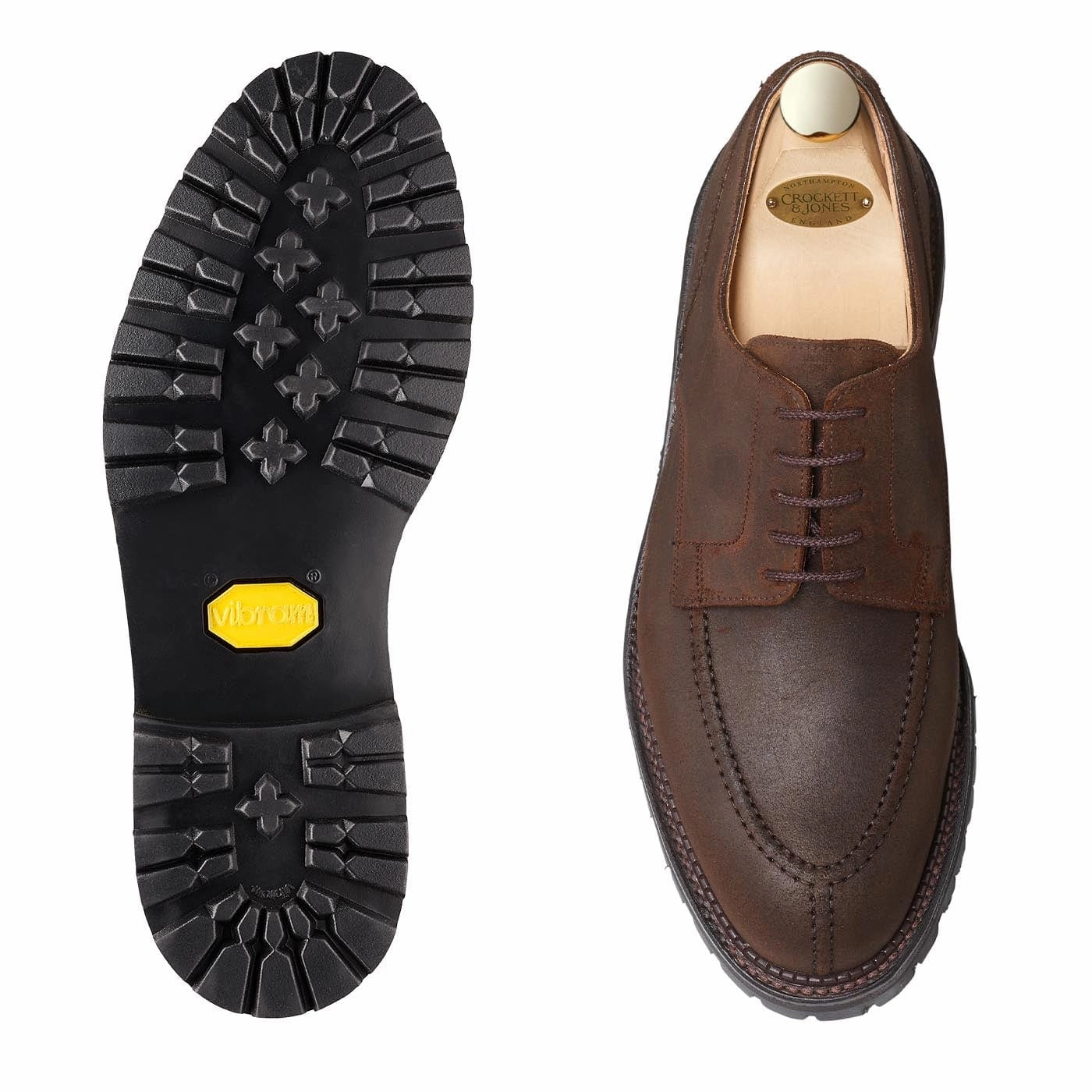 Denver Dark Brown Rough-Out Suede Compression Molded Midsole