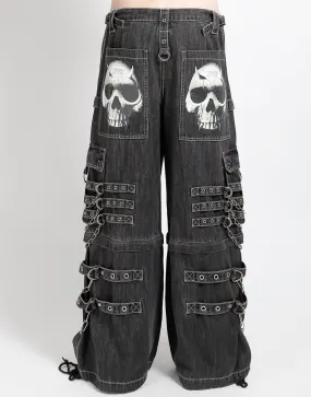 DEVIL SKULL BLACK DENIM No Bunching Travel Ready