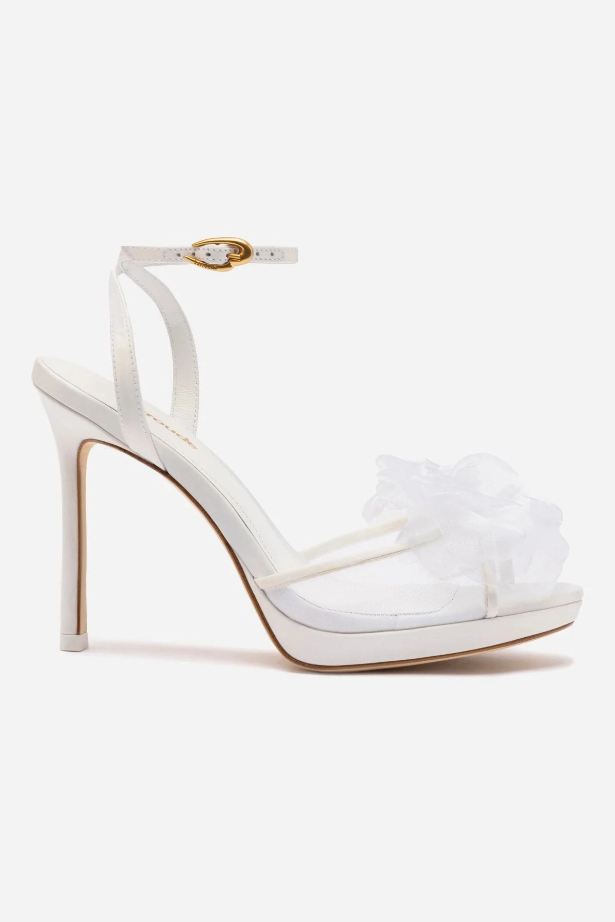 Quick Fit Salma Platform Sandal In White Satin