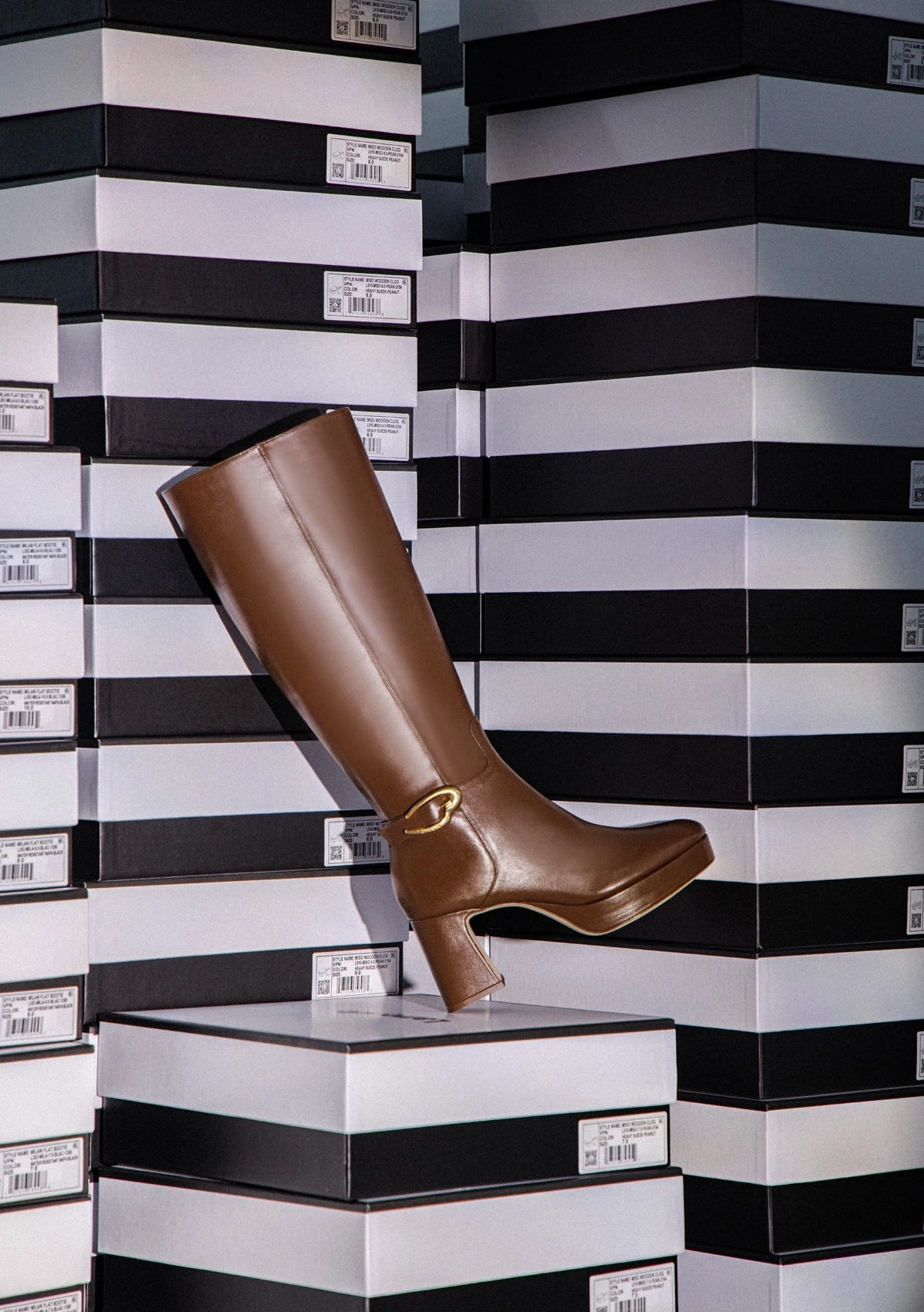 Valley Run Dolly Verona Hi Boot In Burnt Umber Leather