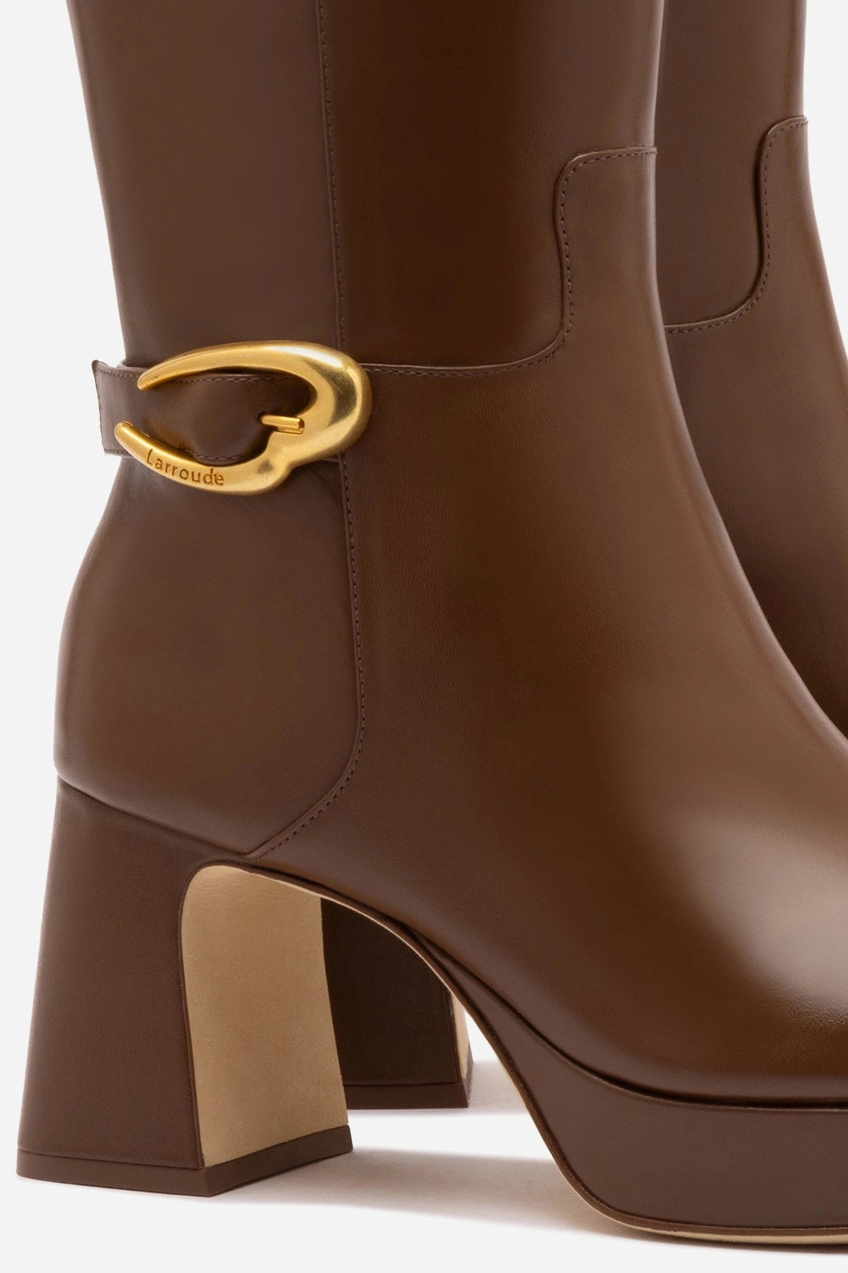 Sun Guard Lace Up Dolly Verona Hi Boot In Burnt Umber Leather