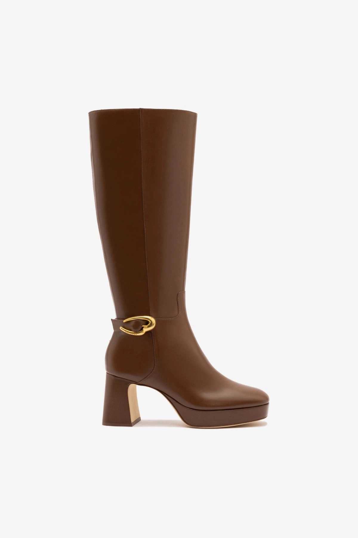 Comfort Ankle Mono Style Dolly Verona Hi Boot In Burnt Umber Leather