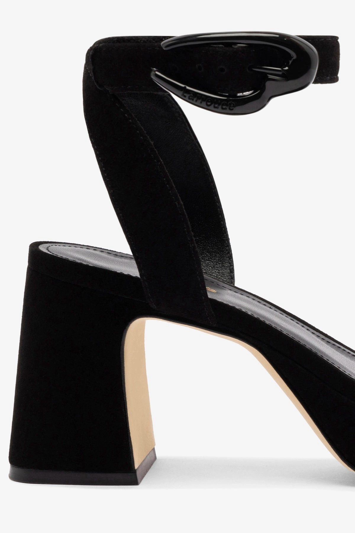 Dolly Verona Low Sandal In Black Suede Foot Glow