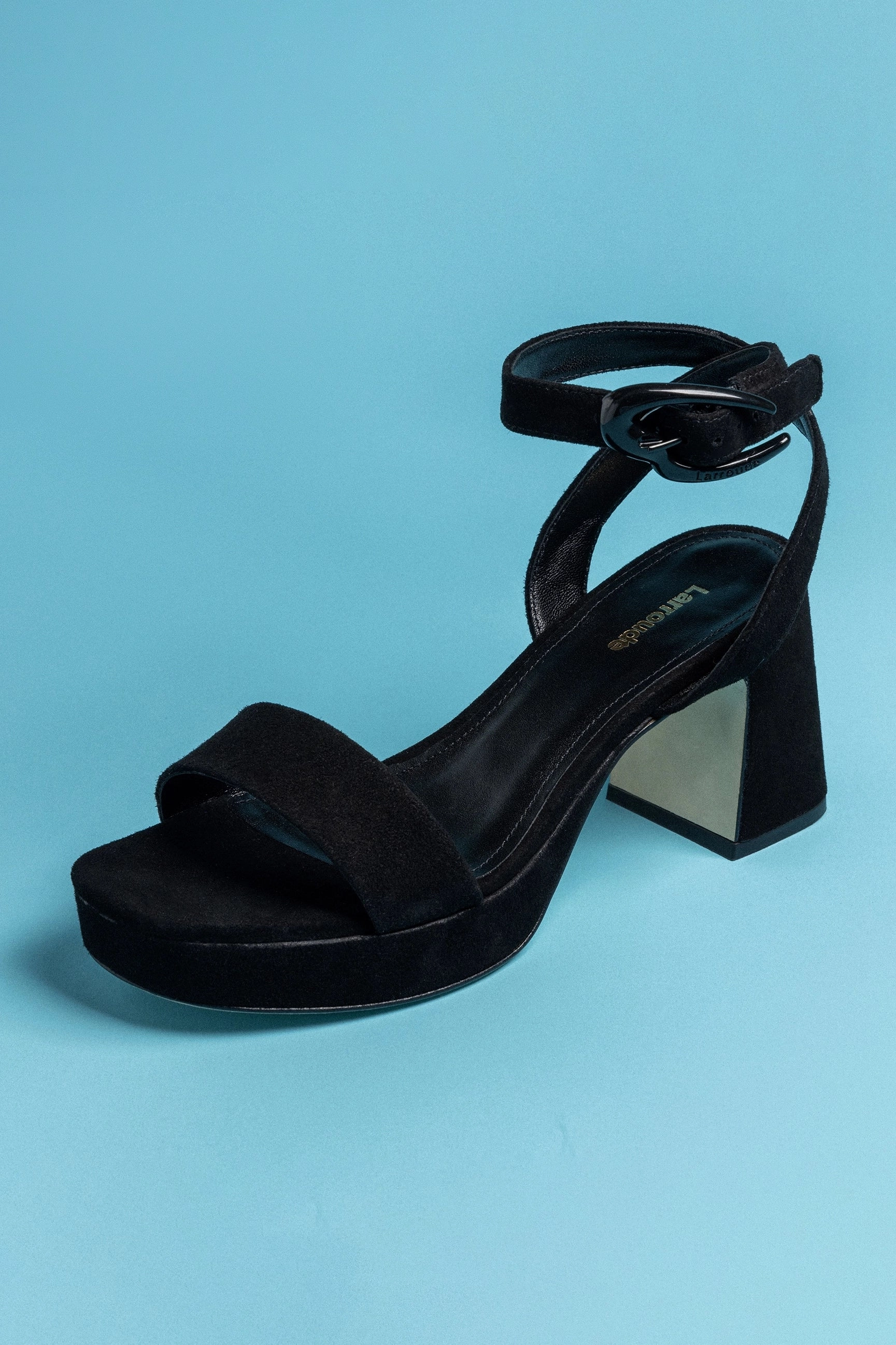 Urban Chill Dolly Verona Low Sandal In Black Suede