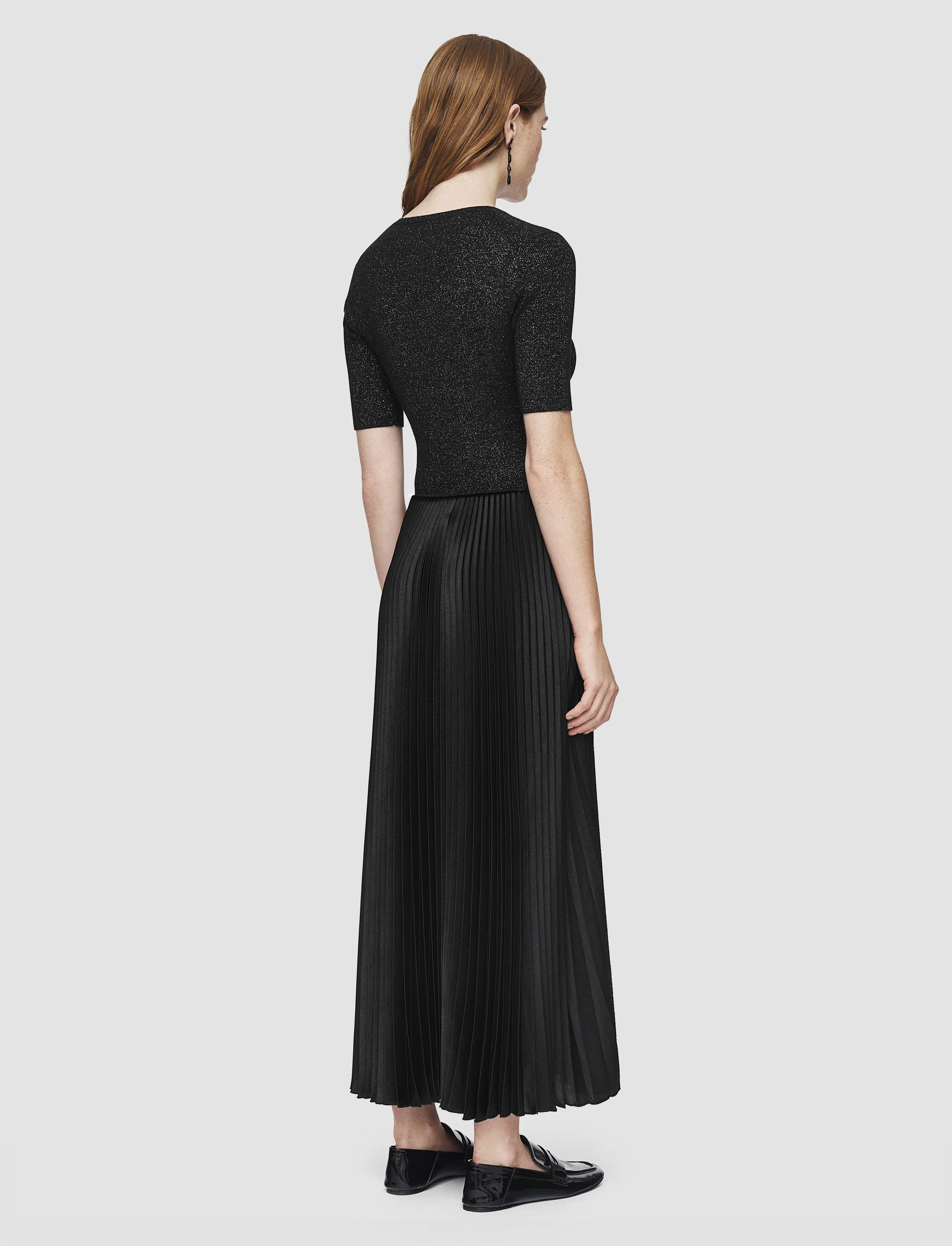 Warm Outfit Domat Pleated Lurex Dress