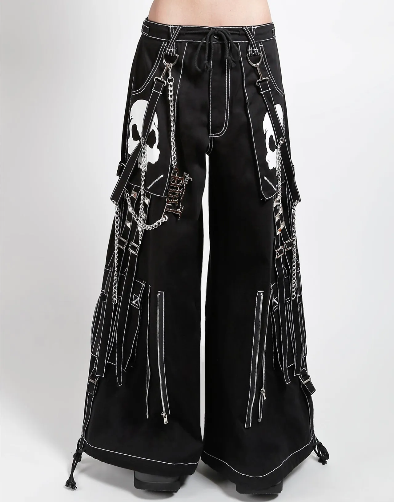 DOOM SKULL PANT WHITE Comfy Shape