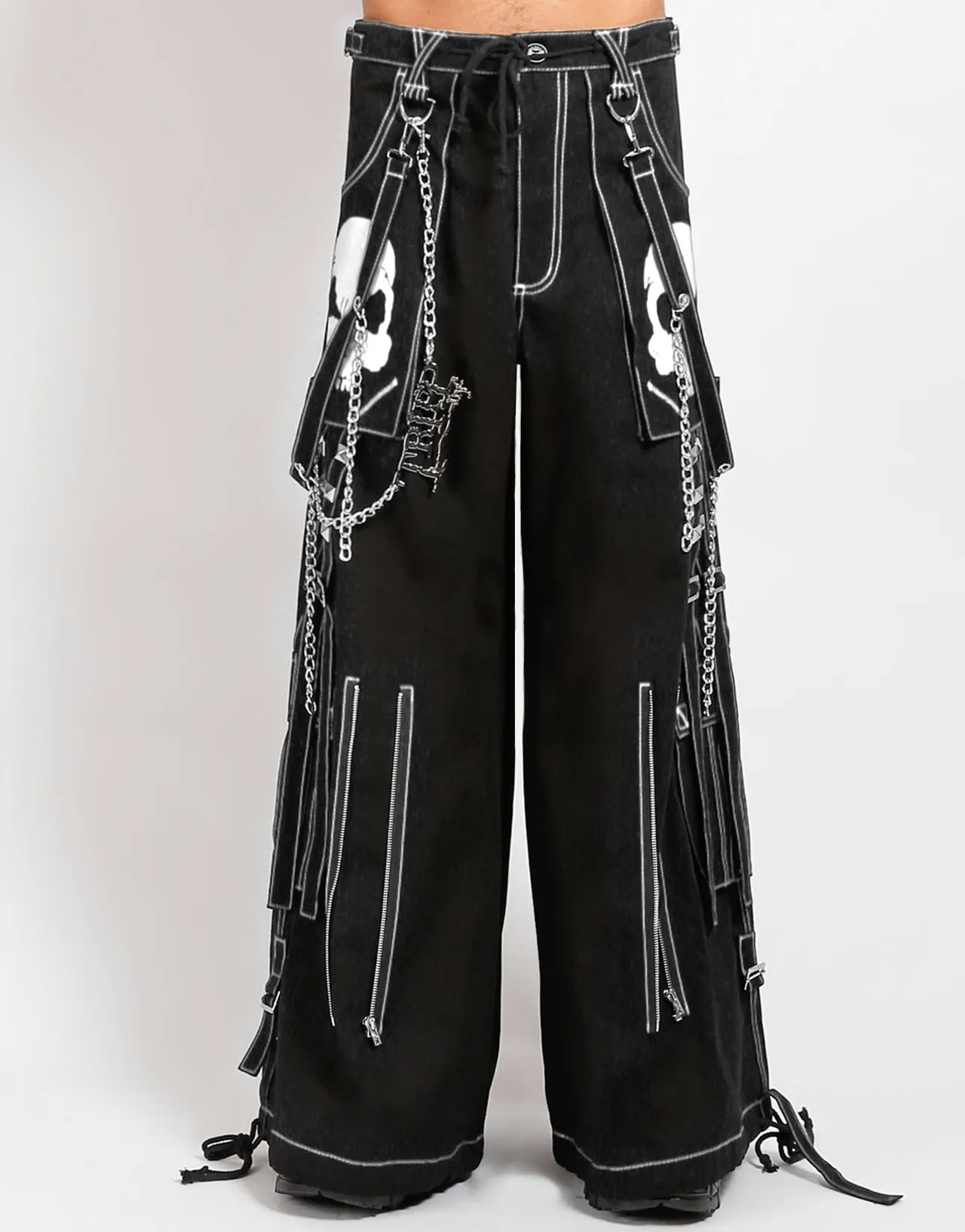DOOM SKULL PANT WHITE Daywear Reflective accents