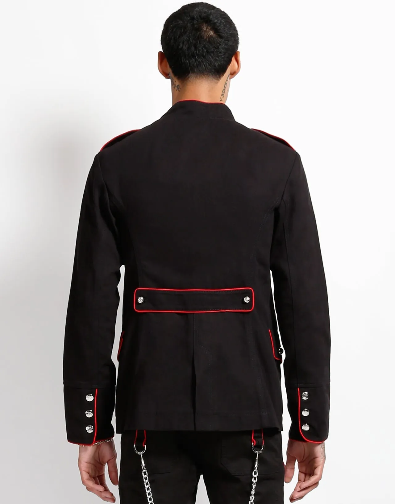 Reflective Trim Airtight Fasteners MY BAND JACKET RED