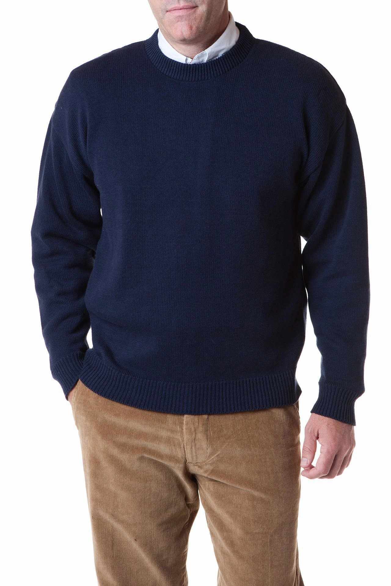 Yachtsman Crewneck Sweater Navy Tropical-Vibes Tropical Paradise