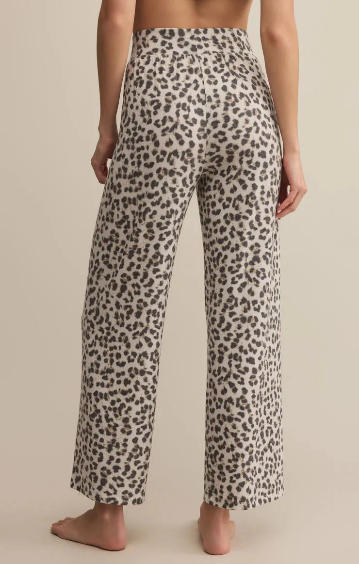 AntiSlipGrip Bamboo Derived Material Z Supply Luxe Leopard Pant