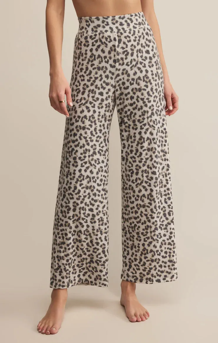 Z Supply Luxe Leopard Pant Comfy Style Layered Collar System