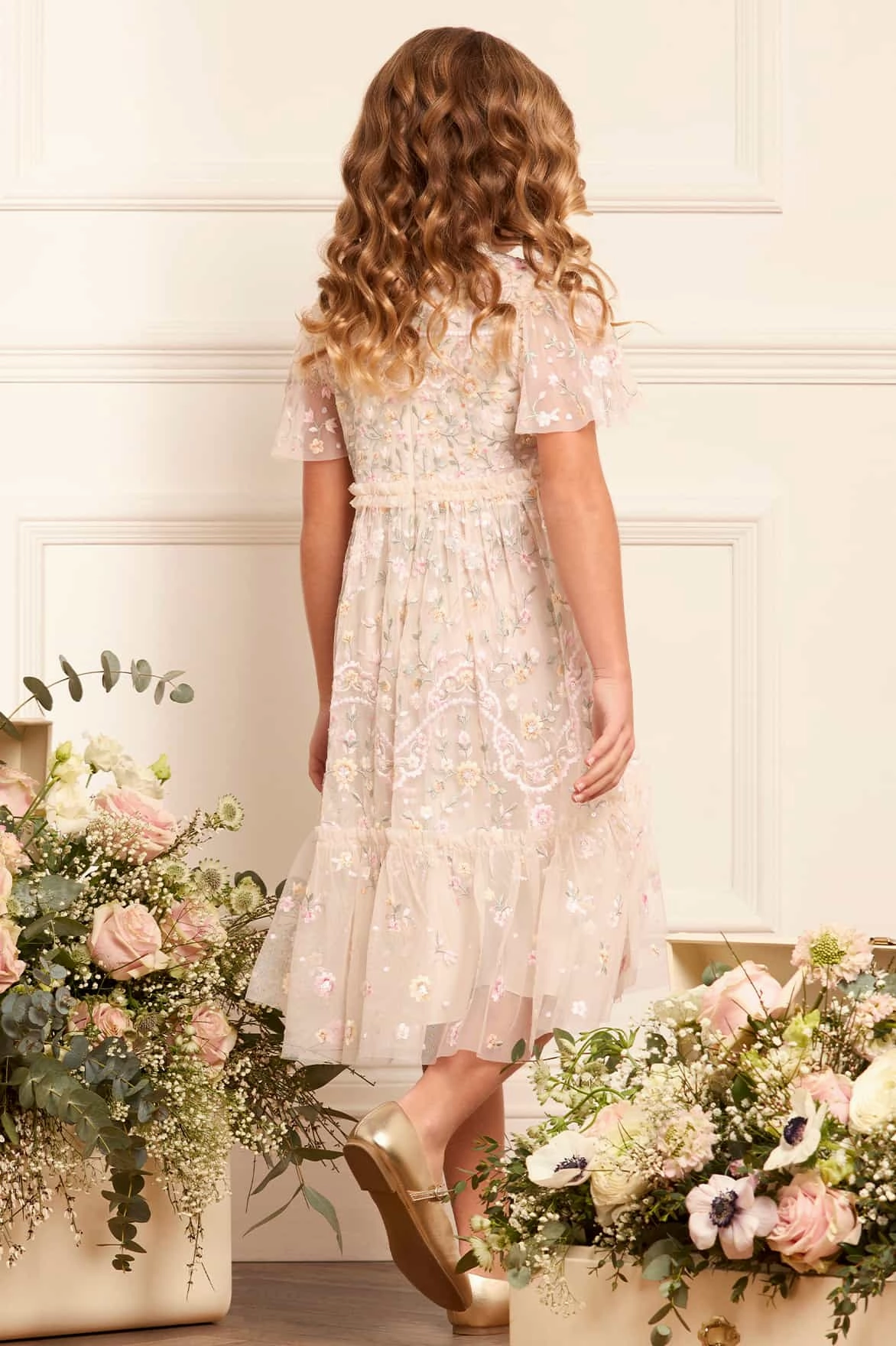 Dragonfly Garden Kids Dress Reinforced Elbow Patches