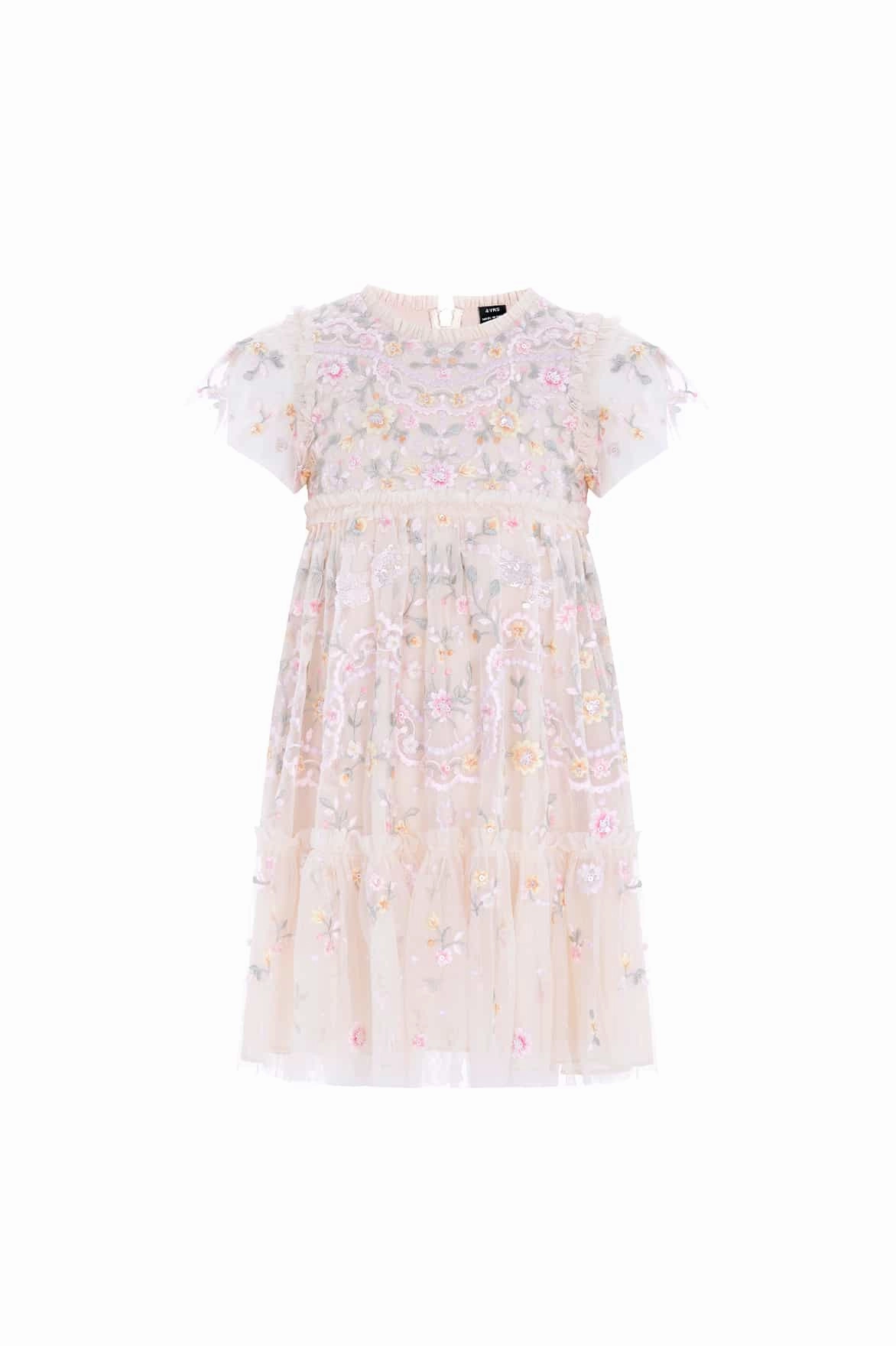 VNeckReinforcement Dragonfly Garden Kids Dress