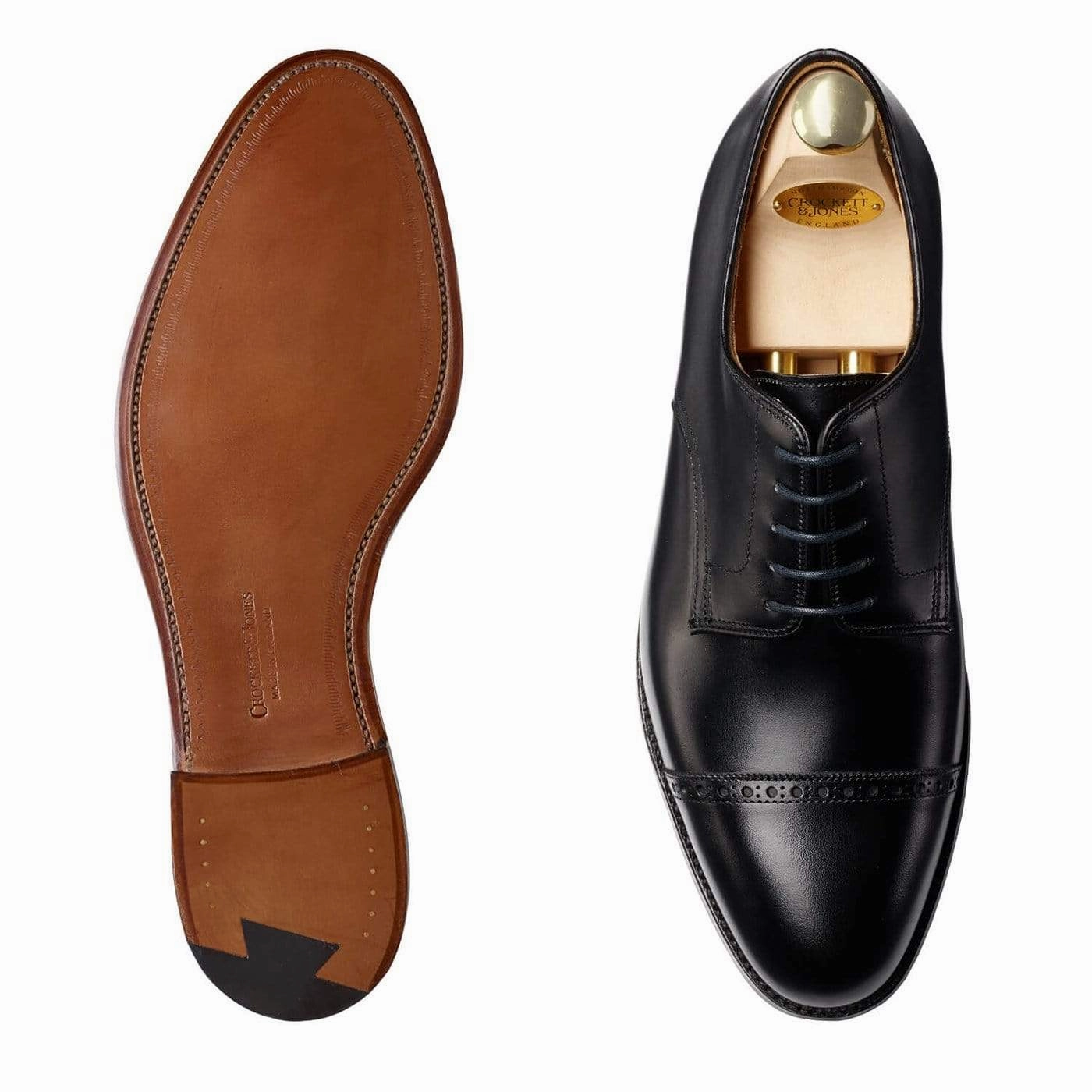 Lace Up Tension Control Draycott 2 Black Calf