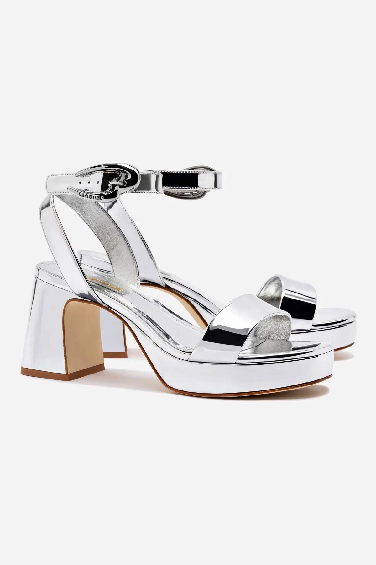 Gift Easy Smooth zipper closure Dolly Verona Low Sandal In Silver Specchio