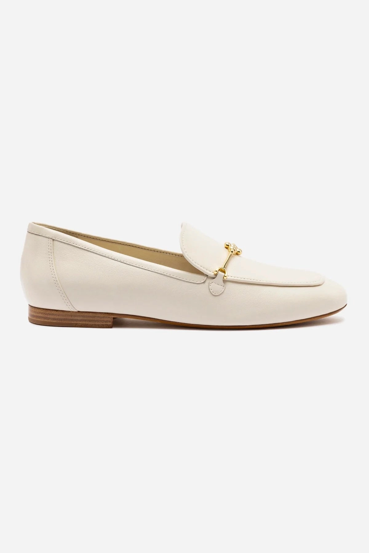 Japan Neat Low Impact Sole Geometry Katherine Loafer In Ivory Leather