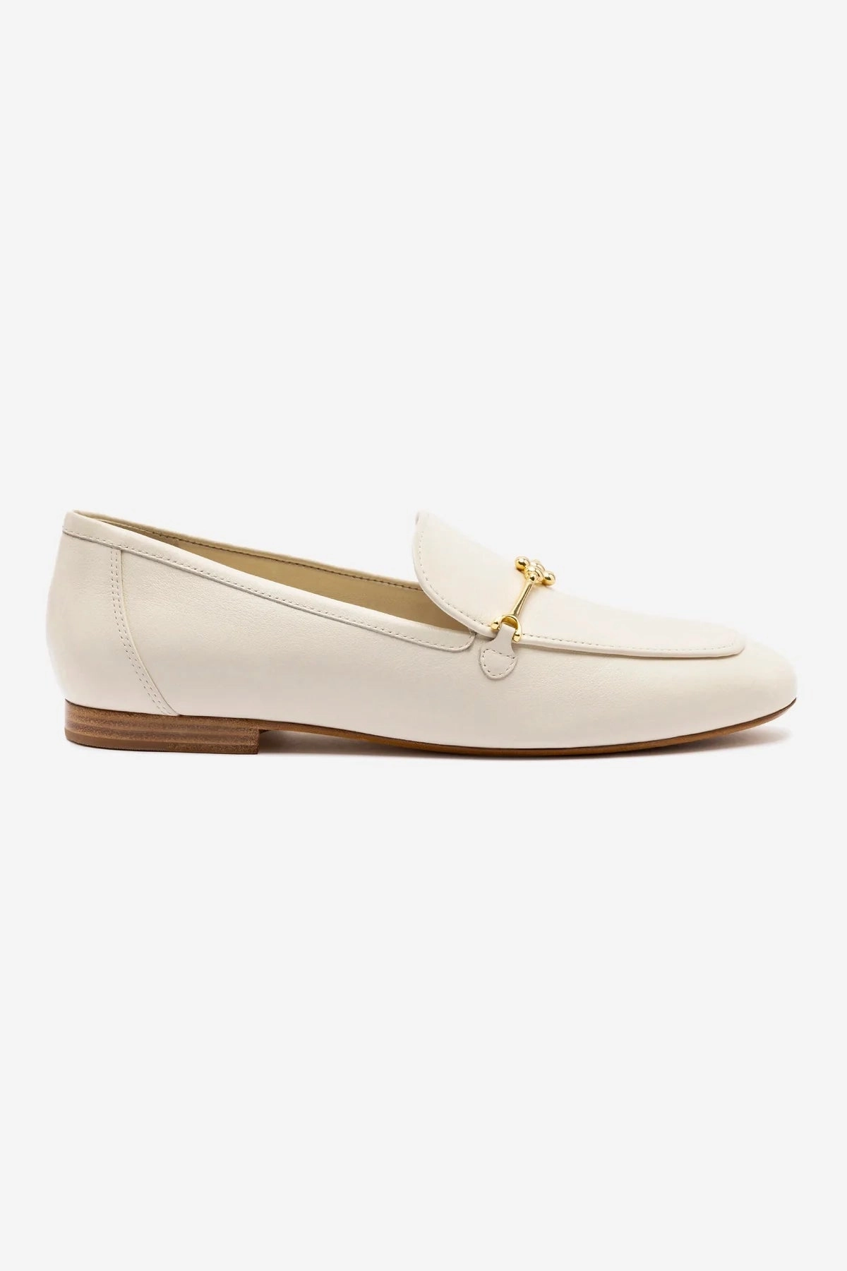 Katherine Loafer In Ivory Leather Rich Jewel All Time