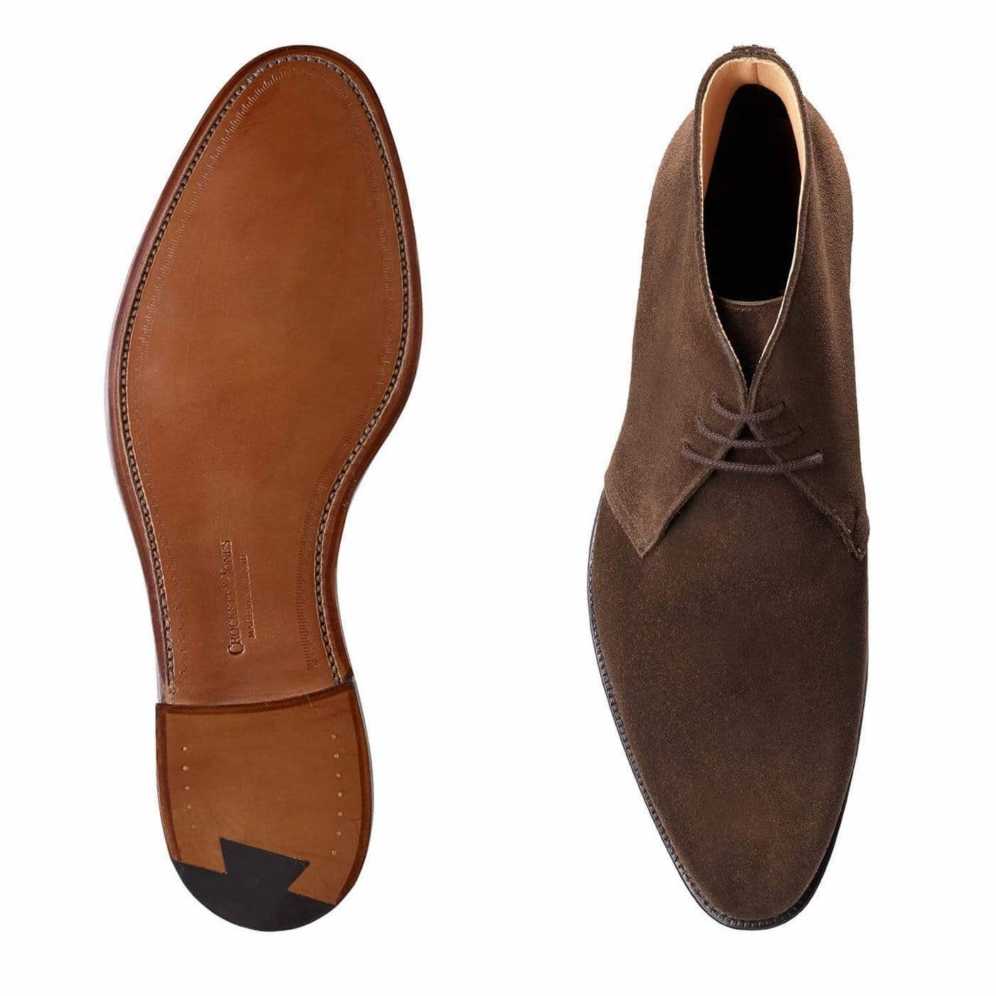 Ealing Dark Brown Suede Grippy Outsole Work Commute Lightweight Feel