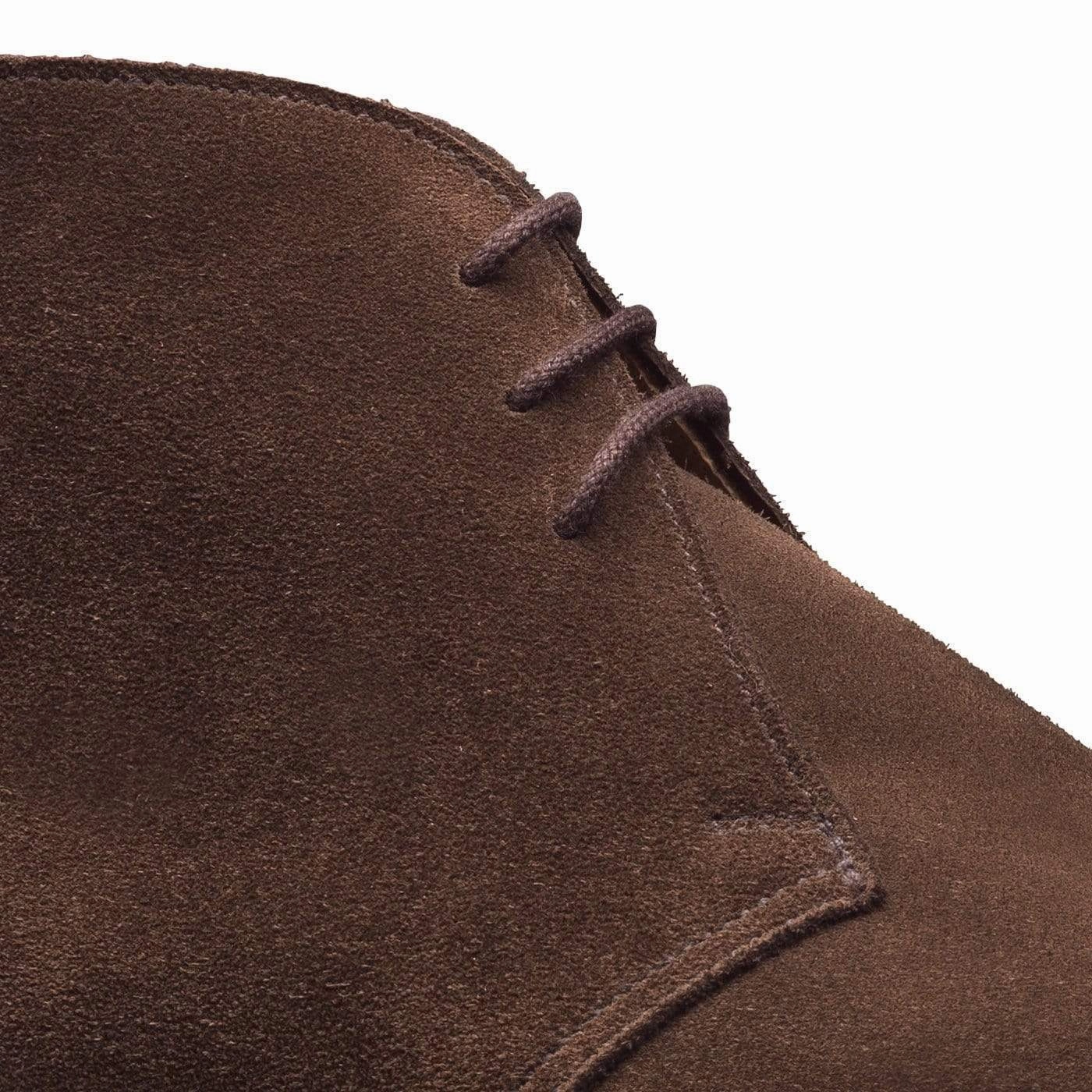 Ealing Dark Brown Suede Lace Up Style