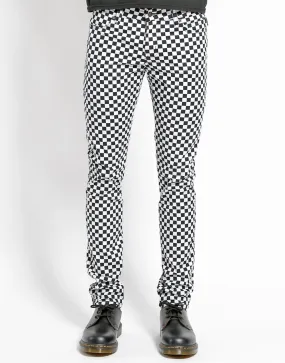 Checkerboard Rocker Jean ReinforcedPockets Elastic Fit