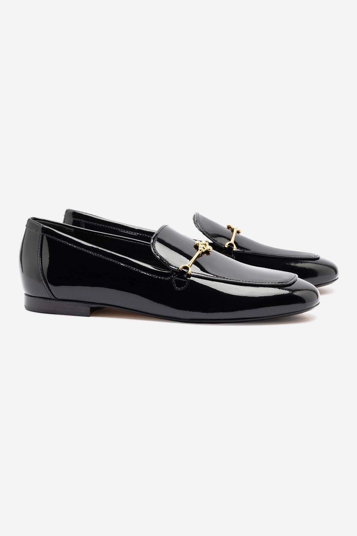 Handcrafted Detailing Katherine Loafer In Black Patent Leather