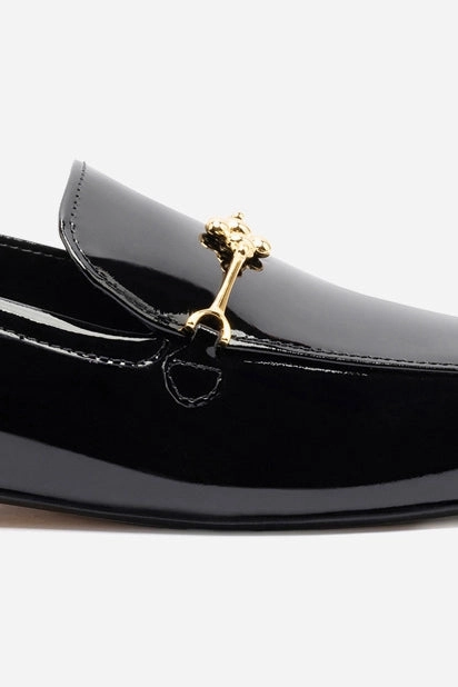 Katherine Loafer In Black Patent Leather Sun Guard Durable Build